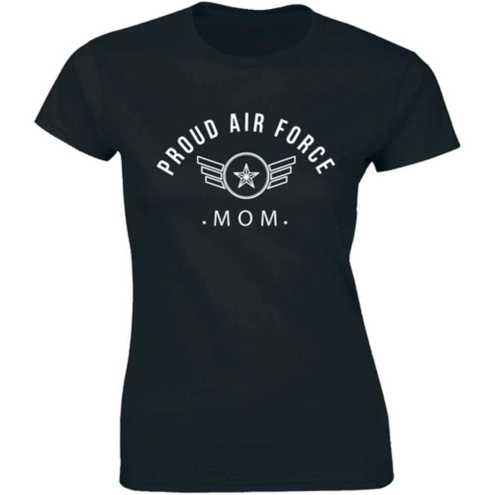 Proud Air Force Mom Military Patriotic Tee T-shirt